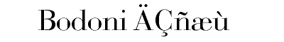 TTF   bodoni