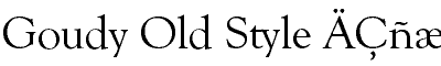 TTF   Goudy-Old-Style