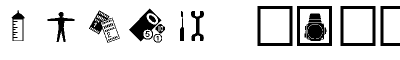 fonte TrueType: symboles divers